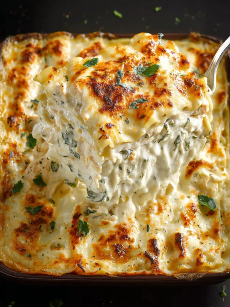 Chicken Alfredo Meets Lasagna – The Ultimate Creamy Comfort Dish First Image