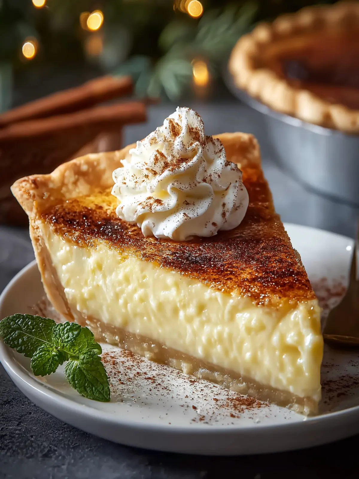 Creamy Cinnamon Vanilla Custard Pie: The Best Holiday Delight 8