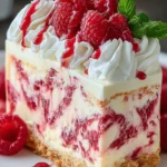 Raspberry Swirl Ice Cream Cake – Recette Facile et Délicieuse Sans Cuisson First Image
