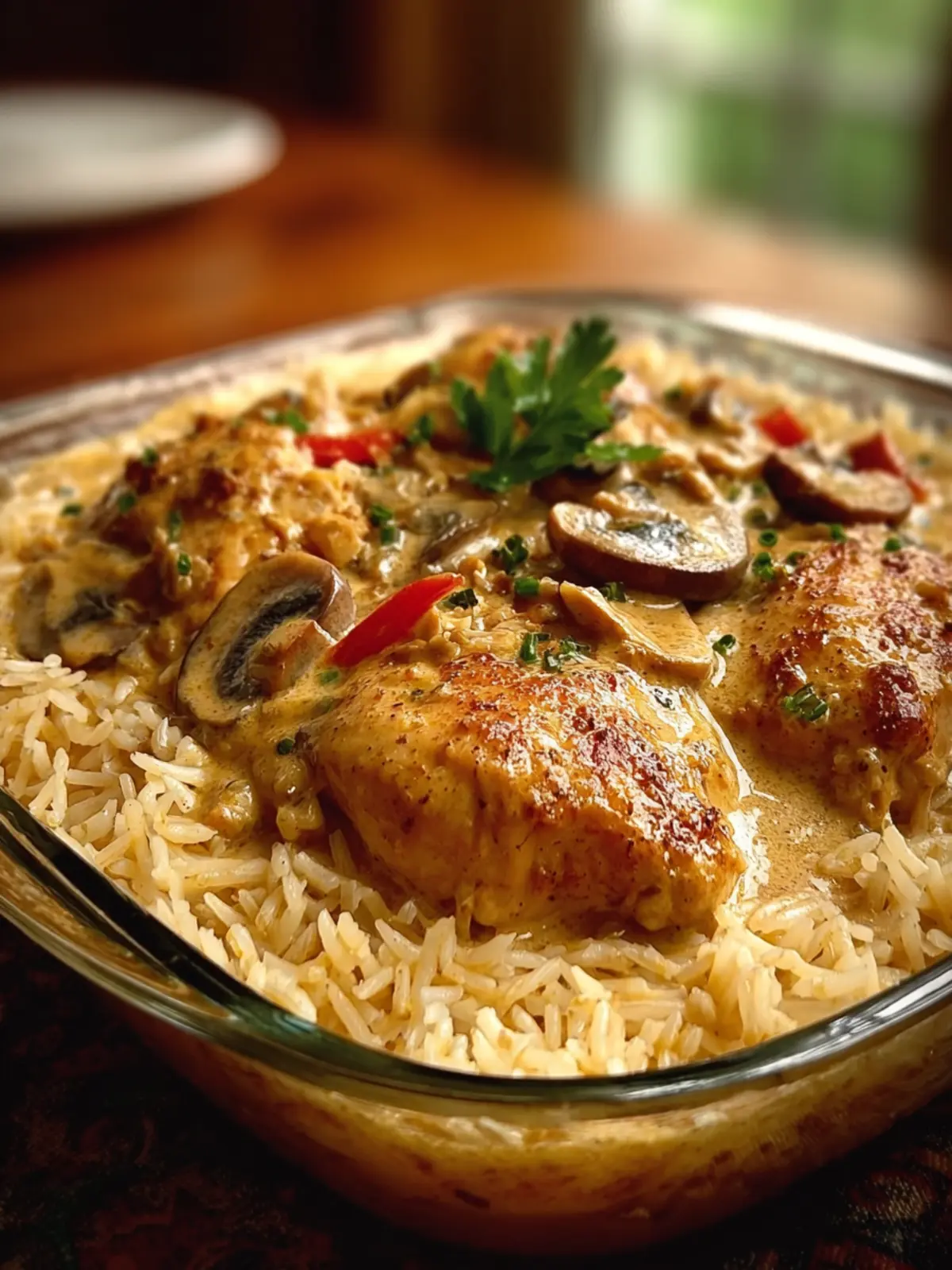 Smothered Chicken with Rice: A Creamy Delight You'll Love 8