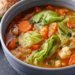 Vegetable Soup with Cabbage (Easy, Healthy, Filling) First Image
