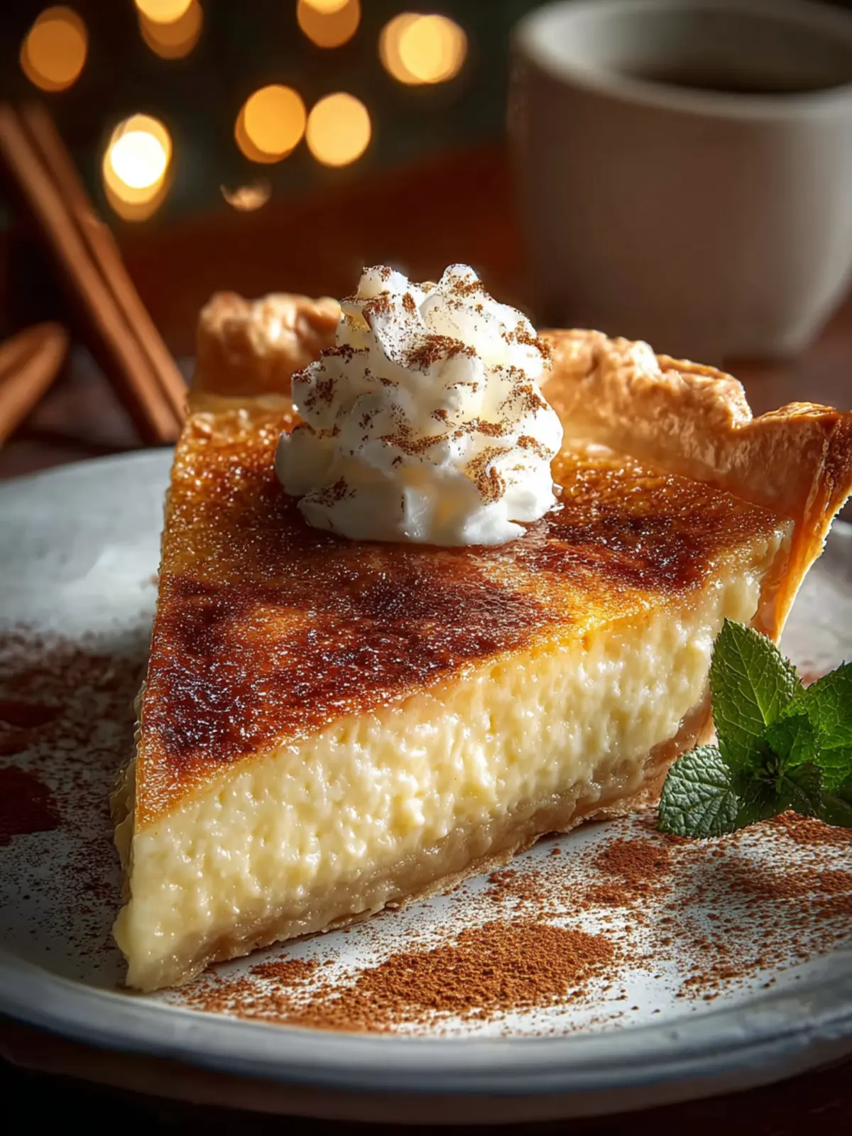 Creamy Cinnamon Vanilla Custard Pie: The Best Holiday Delight 6