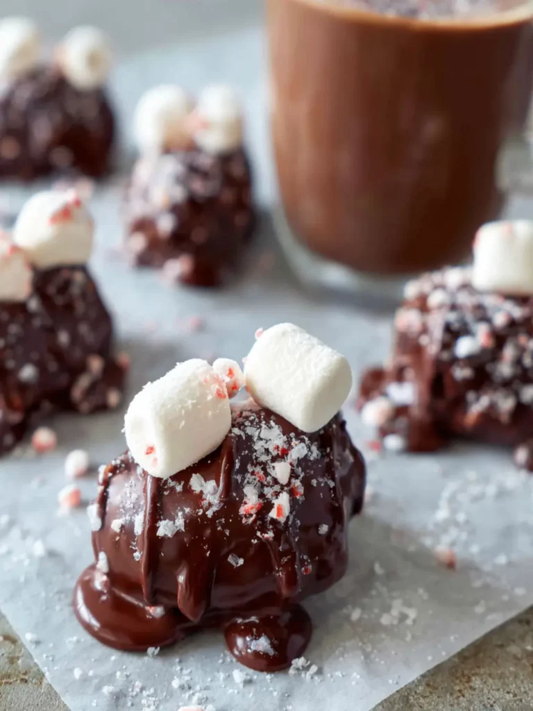 Hot Chocolate Dates with Marshmallow & Dark Chocolate First Image