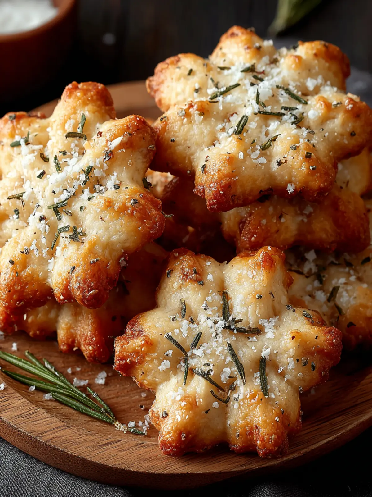 Irresistible Savory Rosemary-Parmesan Snowflake Cookies First Image