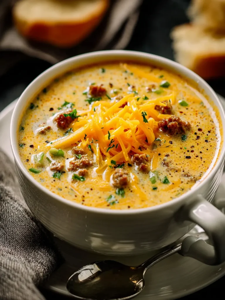 Cheeseburger Soup : The Best Creamy Comfort Food for Cold Nights First Image