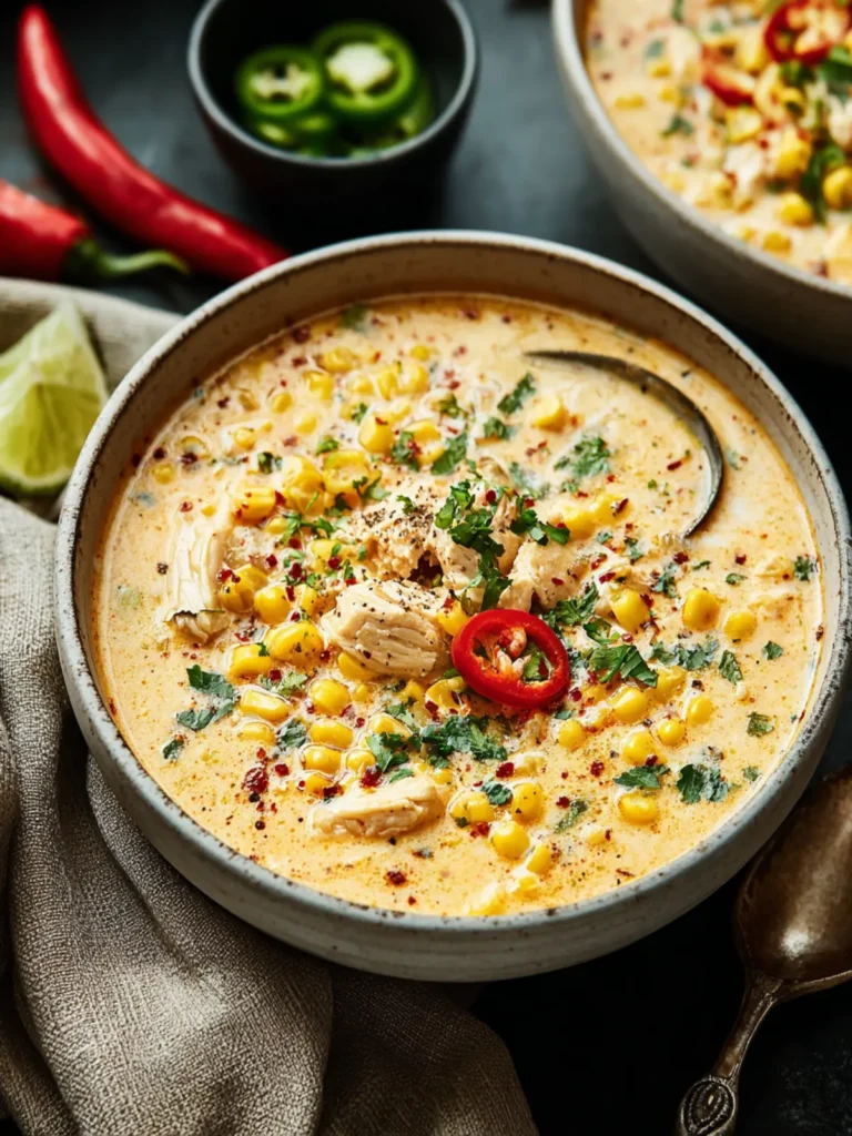 Creamy Street Corn Chicken Chowder Recipe – Comfort in a Bowl First Image
