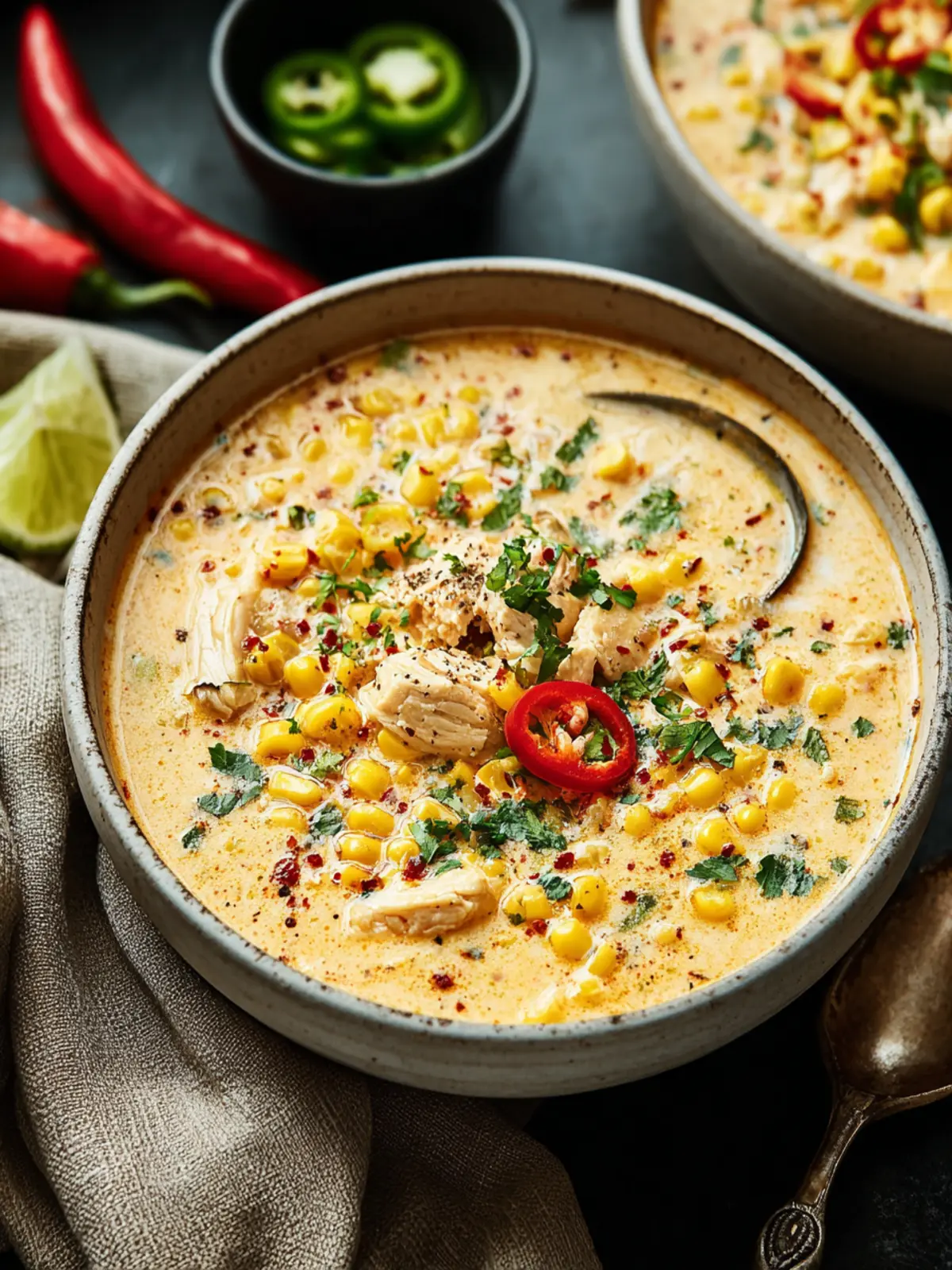 Creamy Street Corn Chicken Chowder Recipe – Comfort in a Bowl First Image