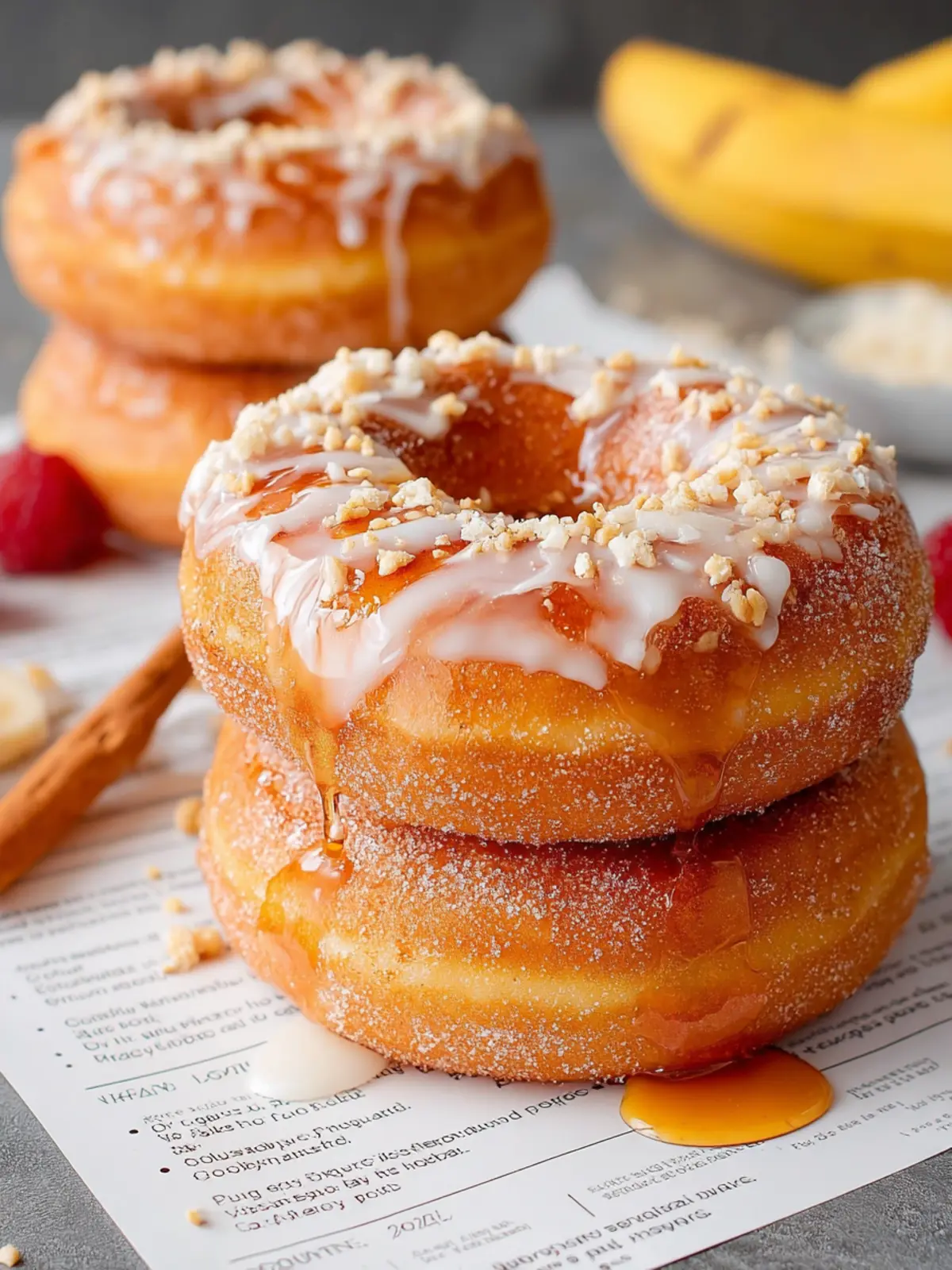Homemade Banana Donuts First Image