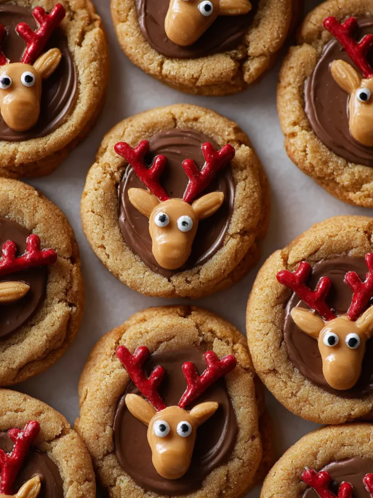 Reindeer Peanut Butter Cup Cookies First Image