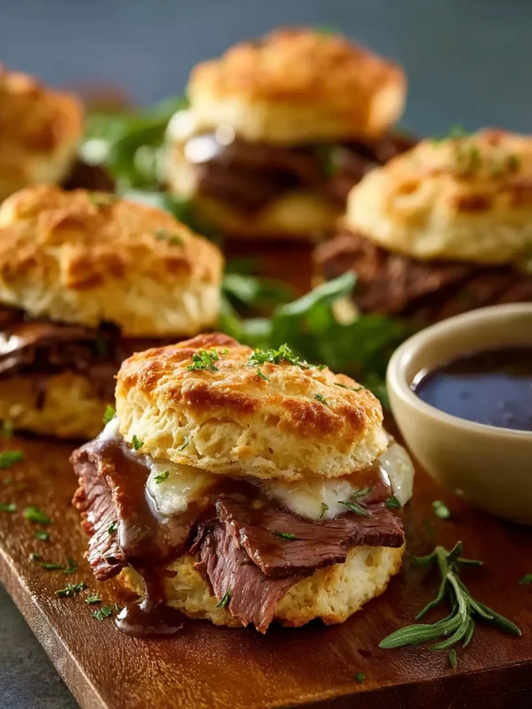 Baked French Dip Biscuits First Image