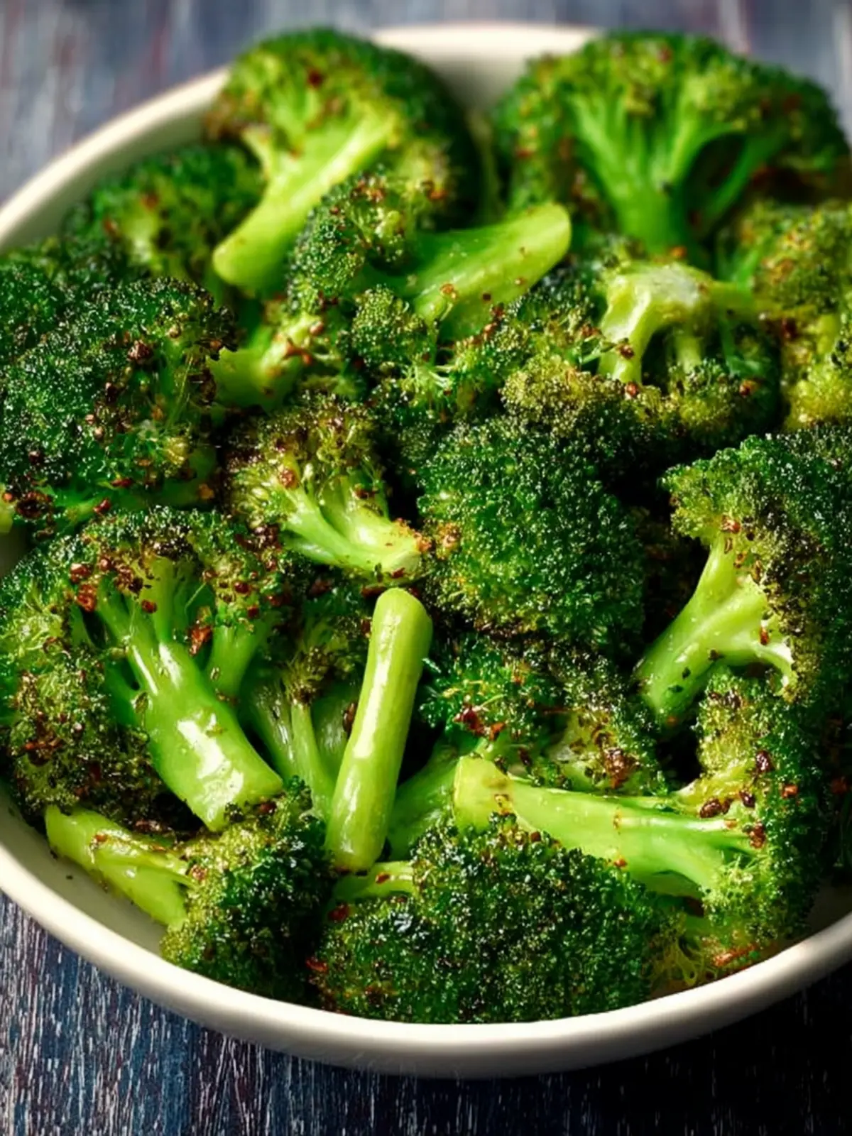 Easy Air Fryer Roasted Broccoli First Image