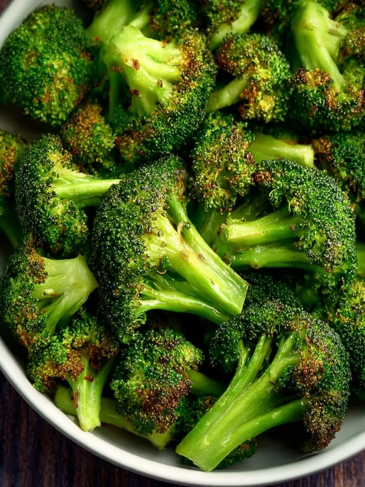 Easy Air Fryer Roasted Broccoli Fourth Image ohsee0