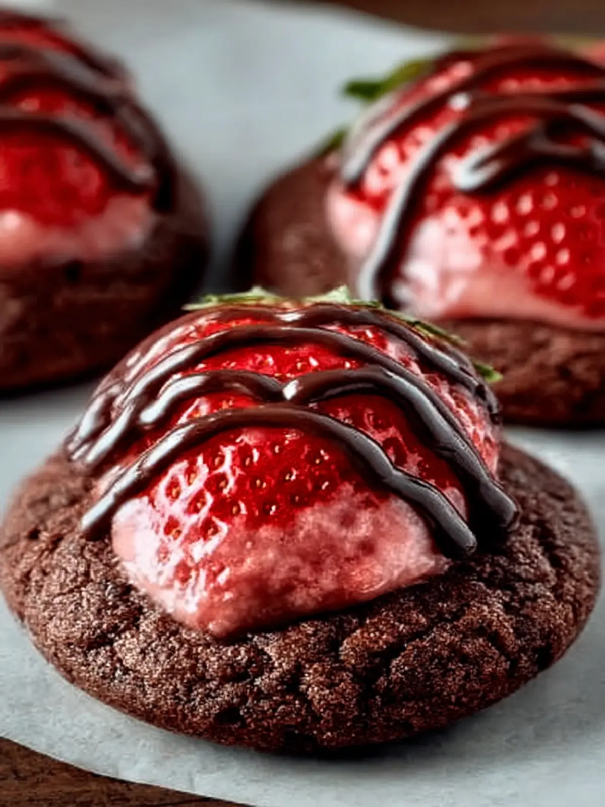 Irresistible Chocolate Covered Strawberry Cookies Recipe First Image