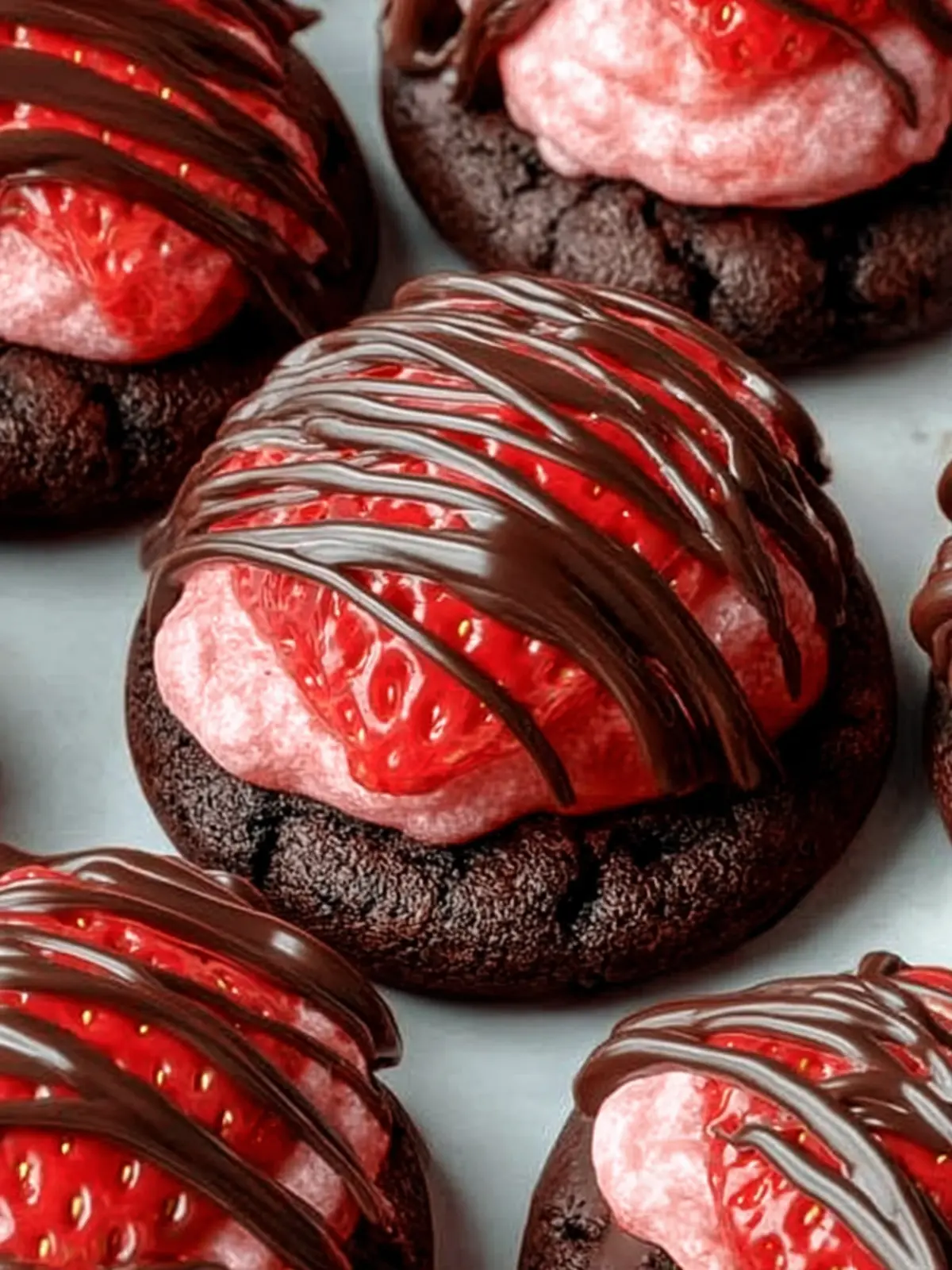 Irresistible Chocolate Covered Strawberry Cookies Recipe Third Image zcftj3