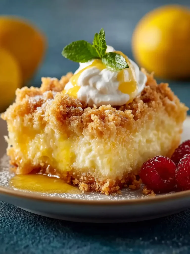 Lemon Cream Cheese Dump Cake First Image