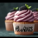 Light and Fluffy Blackberry Champagne Cupcakes for Celebrations First Image