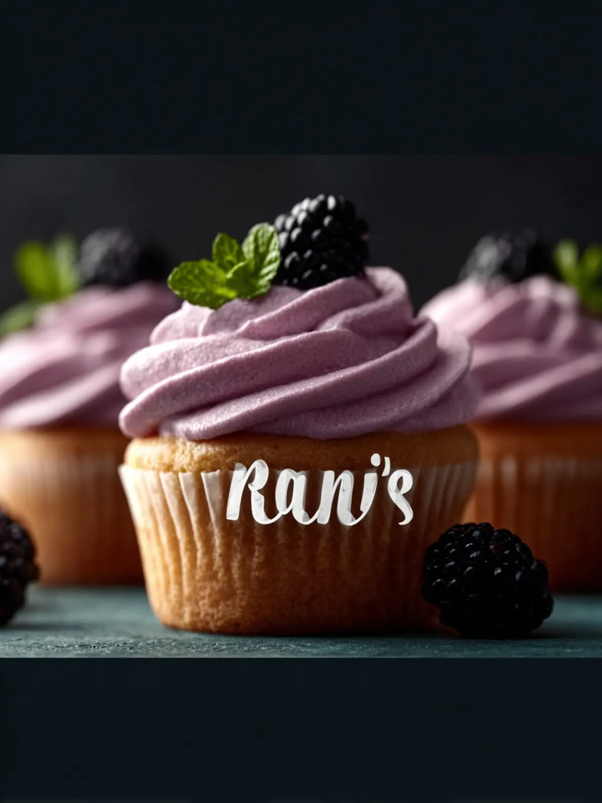 Light and Fluffy Blackberry Champagne Cupcakes for Celebrations Fourth Image cr2lcb