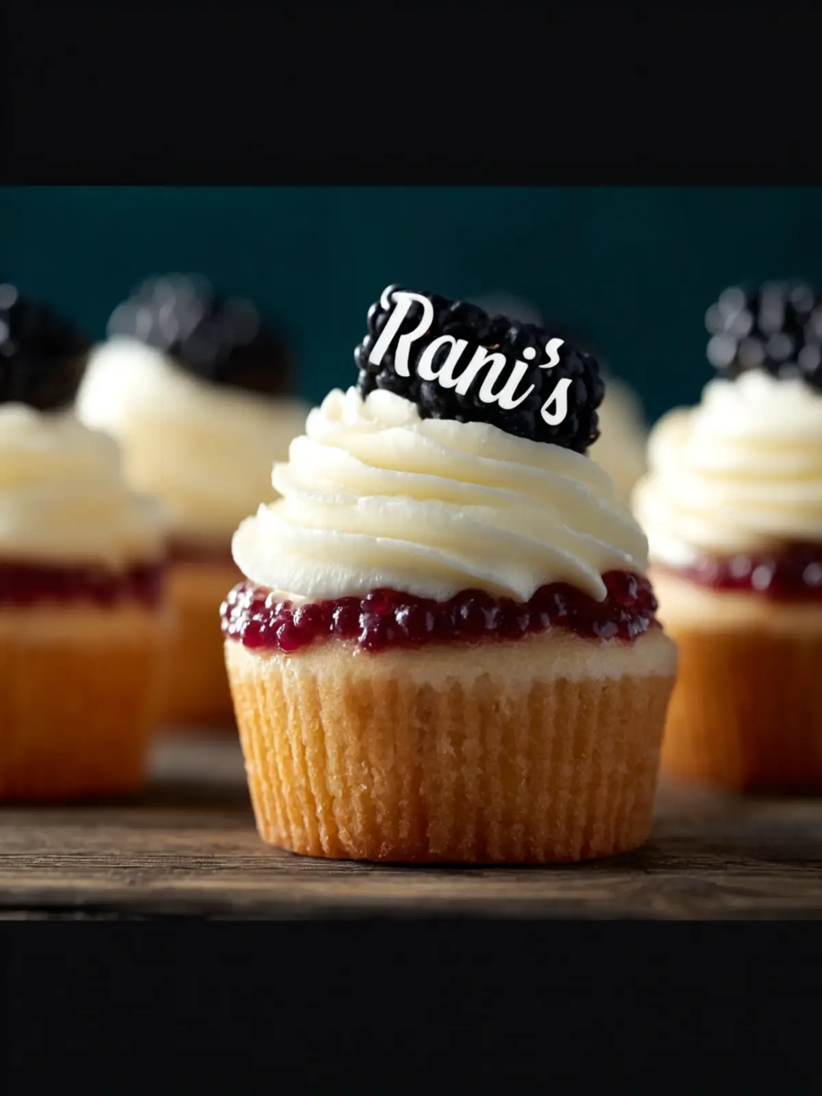 Light and Fluffy Blackberry Champagne Cupcakes for Celebrations Third Image ryltdq