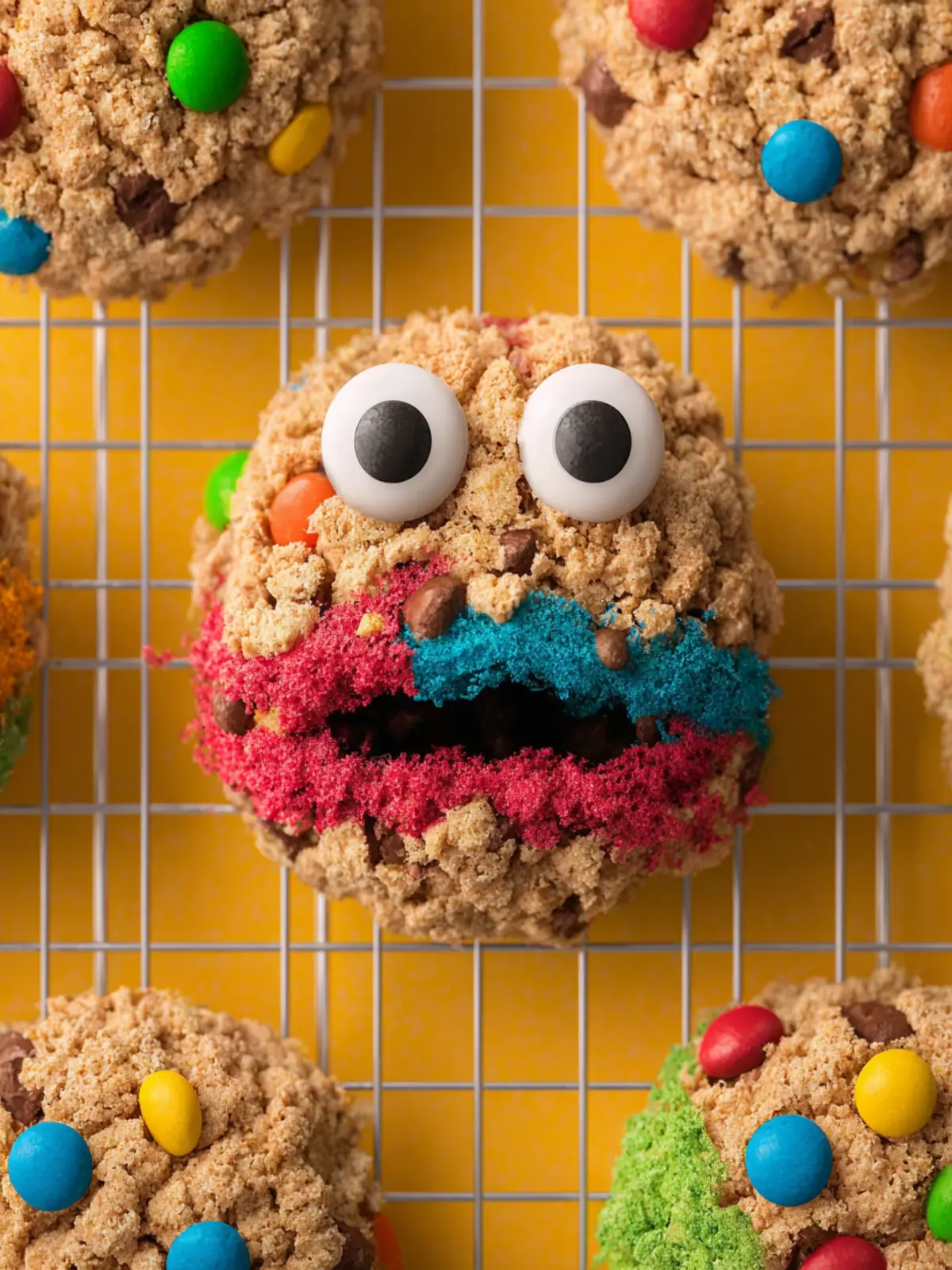 No Flour Monster Cookies First Image