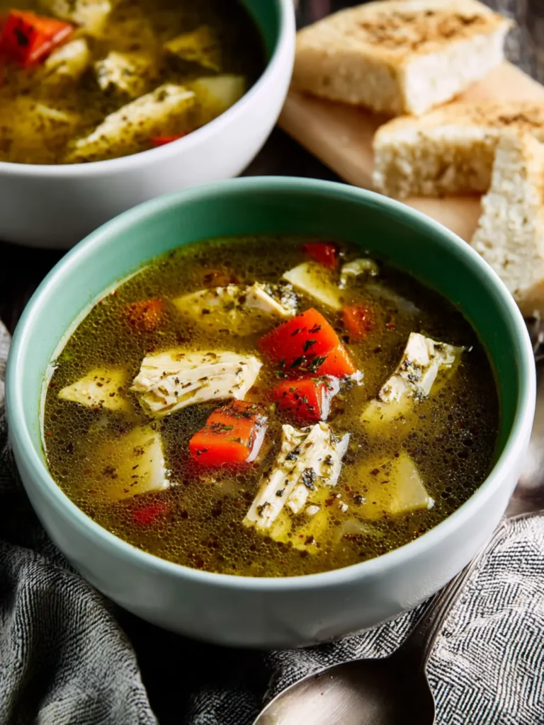 Chicken Pesto Soup (Instant Pot or Stovetop) First Image