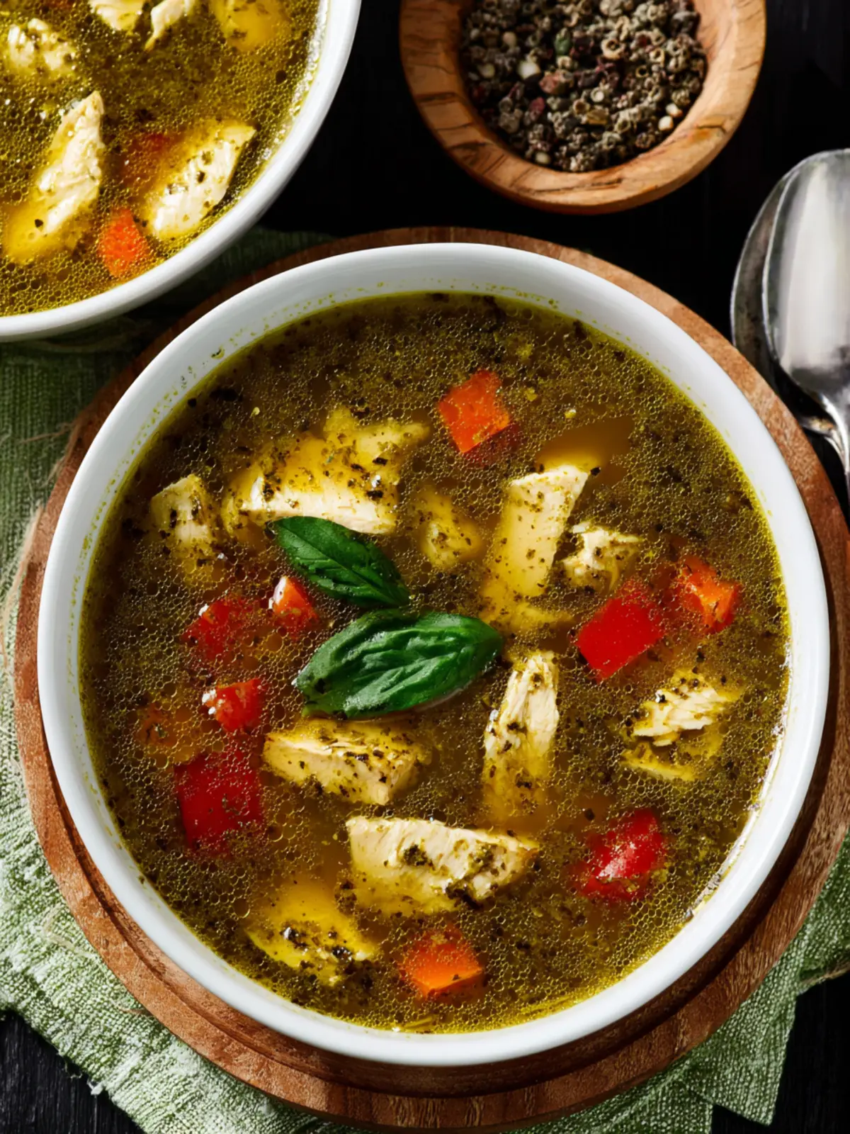 Chicken Pesto Soup: Easy Comfort in Every Creamy Spoonful 7