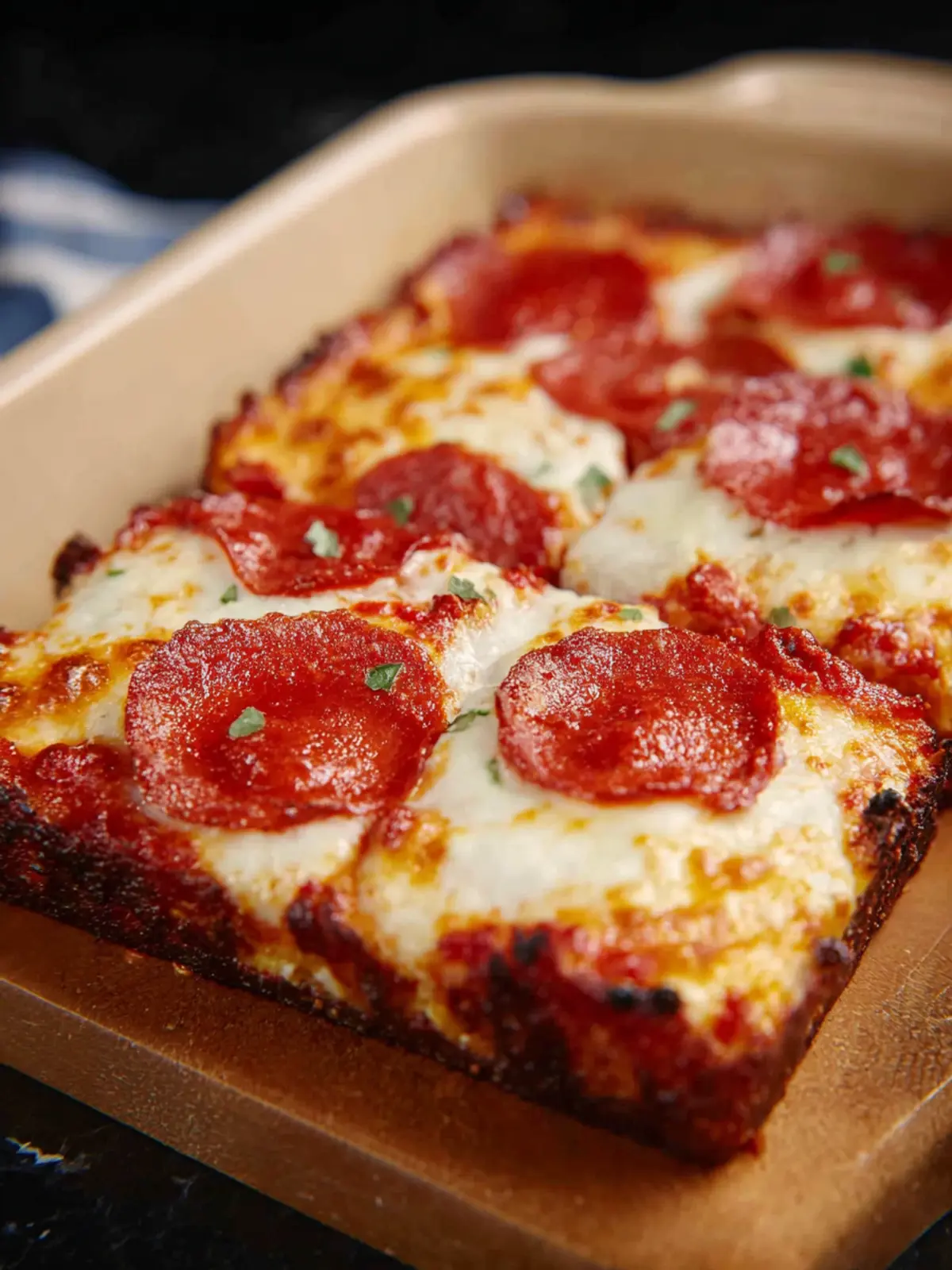 Mini Detroit Style Pizza First Image