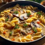 Cozy Creamy Mushroom Pasta Soup: A Comforting Delight First Image