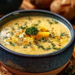 Hearty Cheddar Garlic Herb Potato Soup Recipe Delight First Image