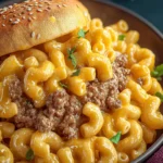 Irresistible Cheesy Macaroni Hamburger Dish Recipe First Image