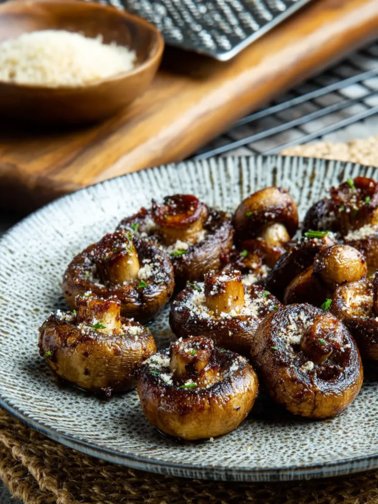 Air Fryer Roasted Mushrooms First Image