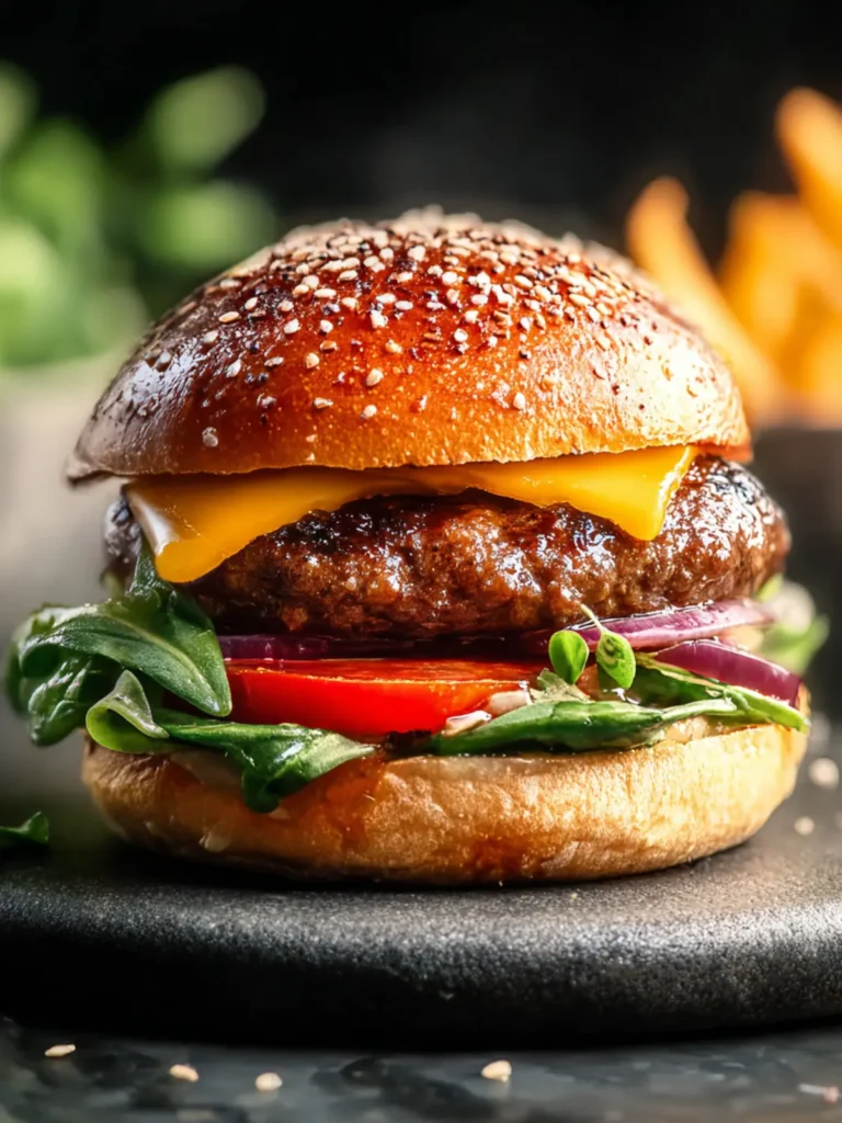 Mouthwatering Air Fryer Hamburgers: Juicy & Easy Recipe First Image