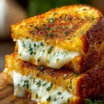 Garlic Bread Grilled Cheese First Image