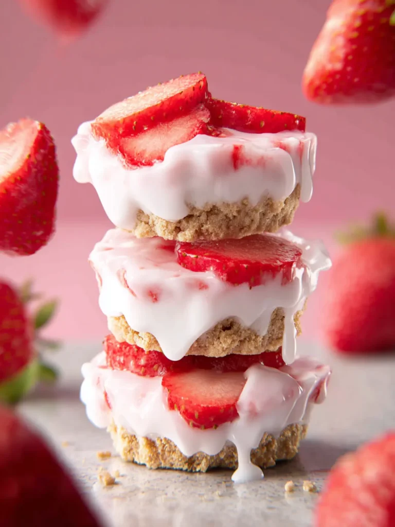 3 Ingredient Strawberry Yogurt Bites First Image