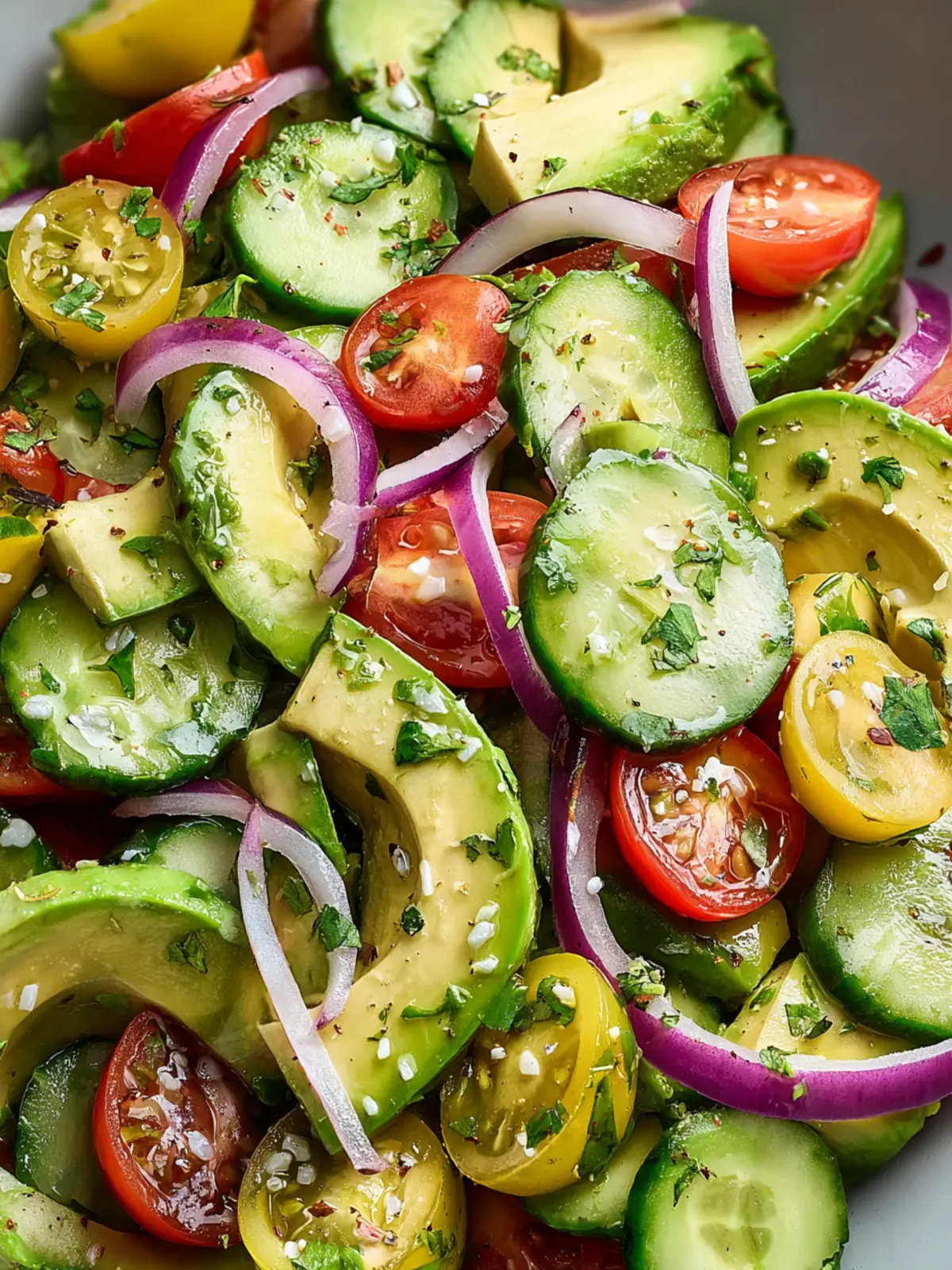 Refreshing Cucumber Avocado Salad Recipe for Summer Bliss First Image
