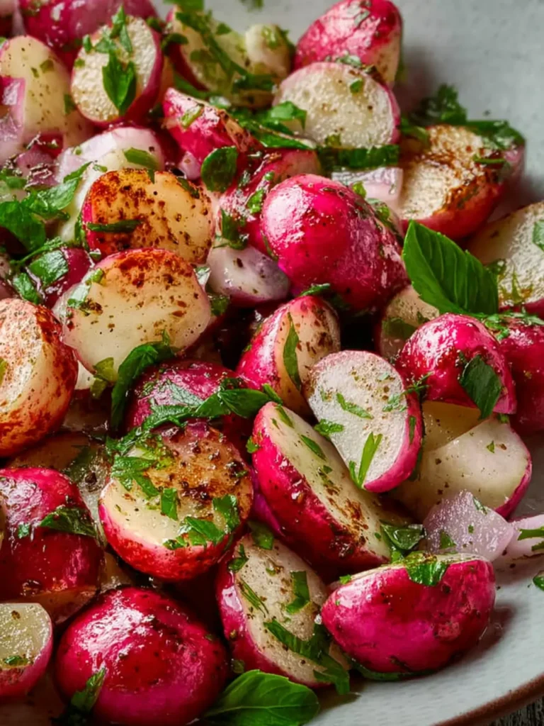 Sauteed Radishes with Vinegar and Herbs First Image