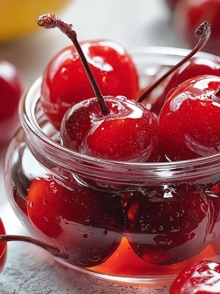 Irresistible Homemade Maraschino Cherries Recipe First Image
