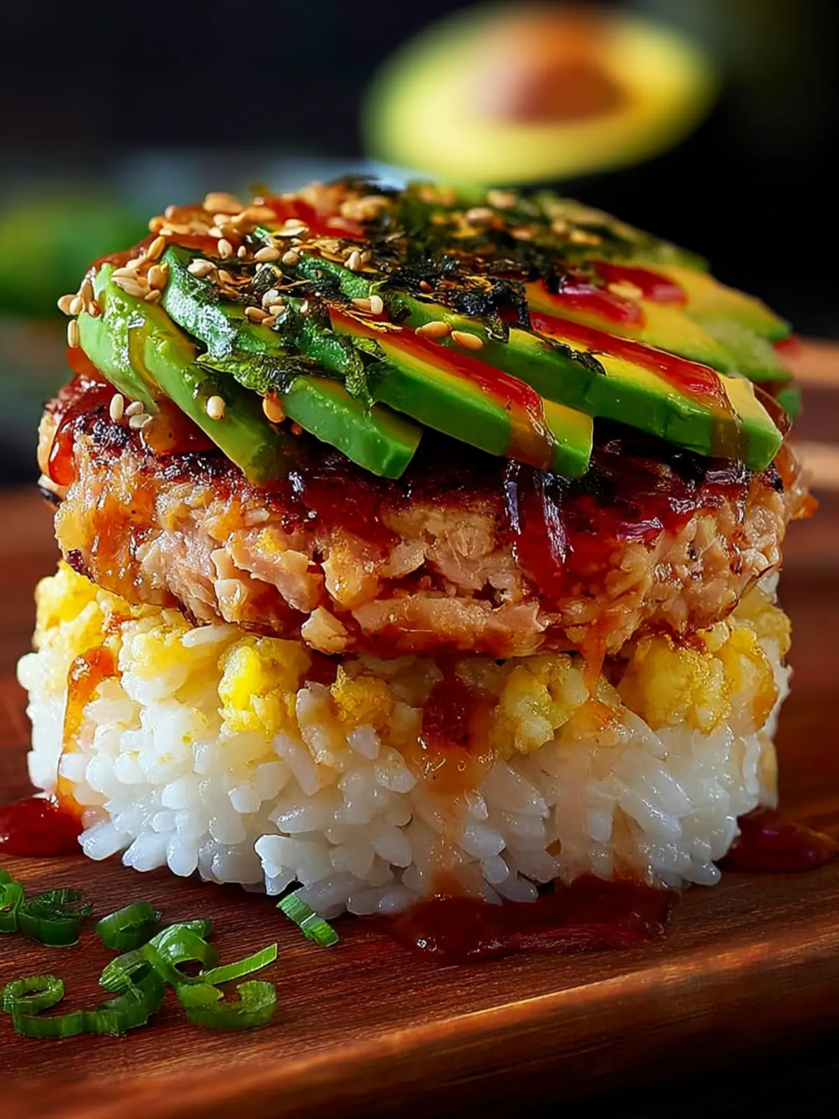 Irresistible Tuna Avocado Rice Burger Recipe Delight First Image