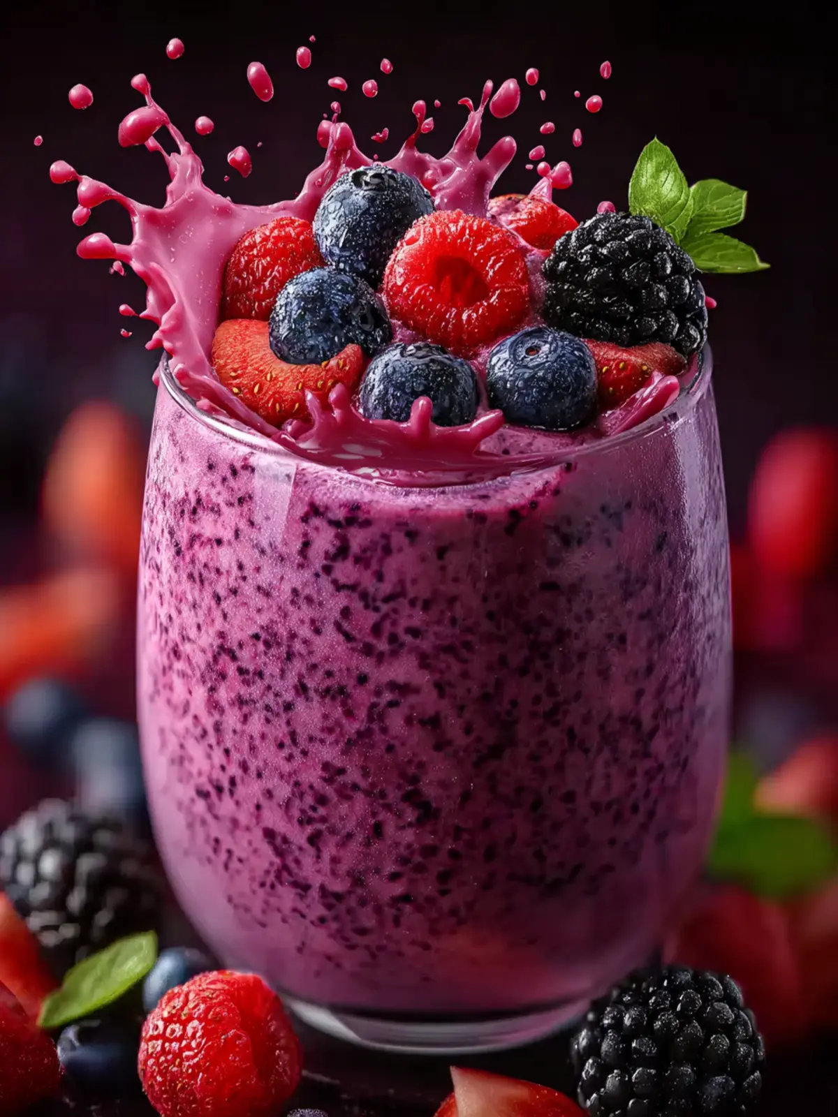 Mixed Berry Smoothie: An Incredible Ultimate Recipe for a Wonderful Treat First Image