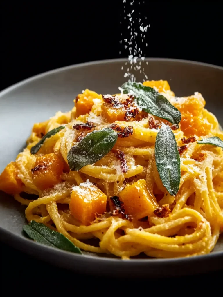 Brown Butter Sage Butternut Squash Pasta First Image