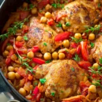 One Pot Spanish Chickpea Chicken First Image