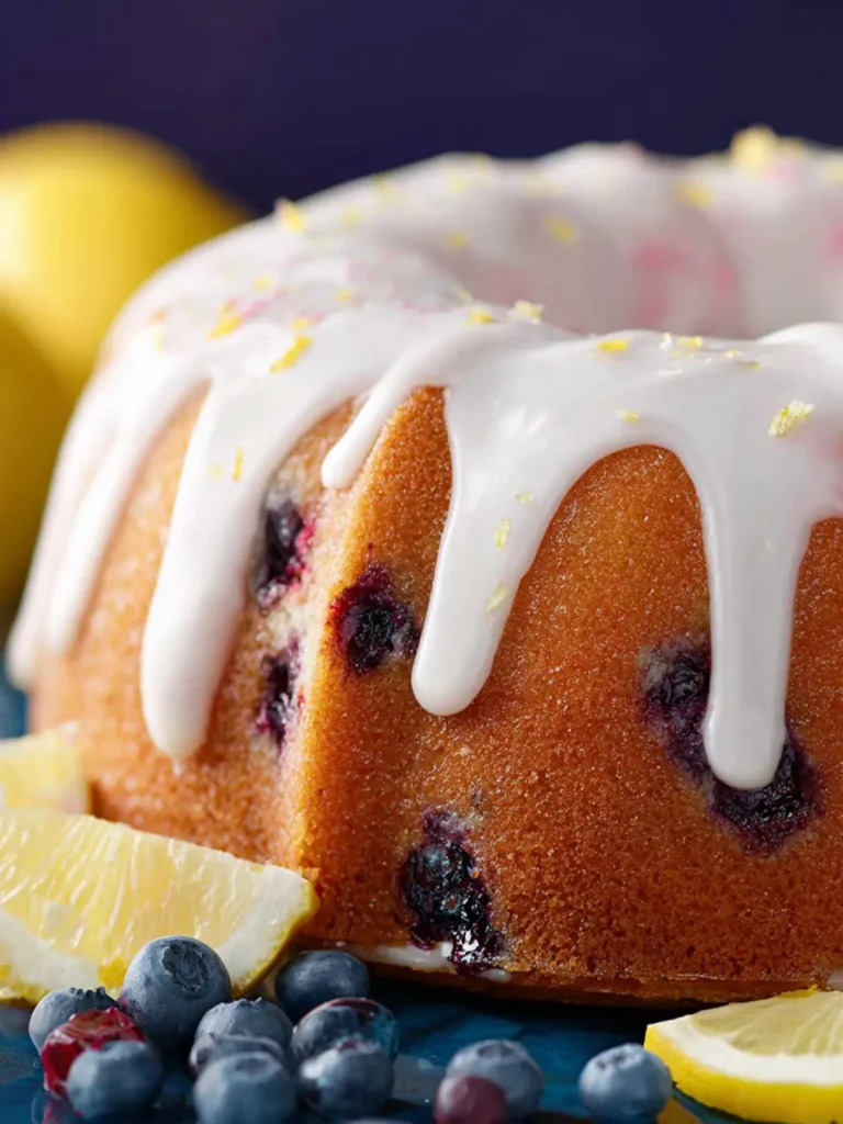 Lemon Blueberry Bundt Cake First Image