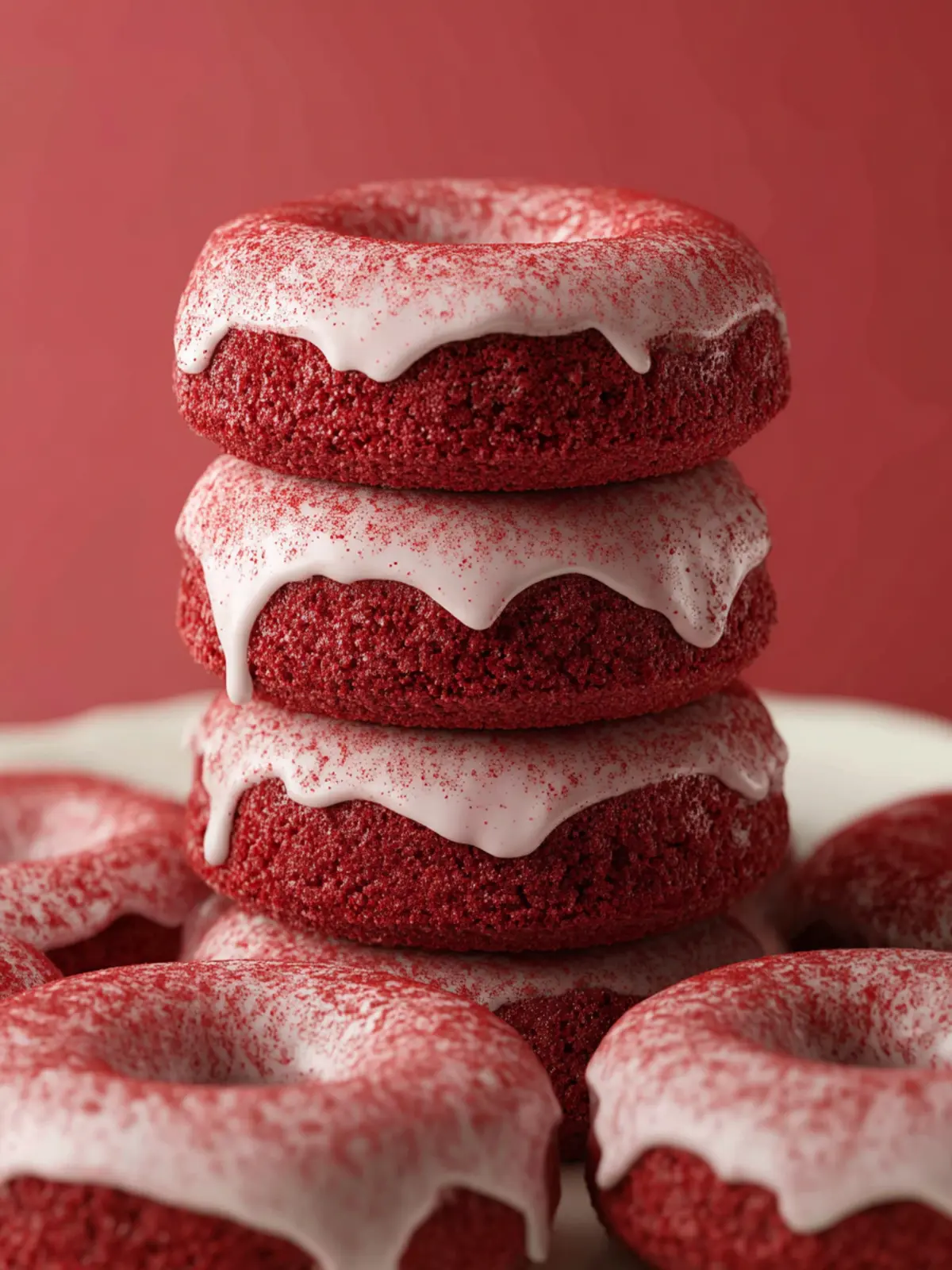 Baked Red Velvet Donuts Third Image hwkym2
