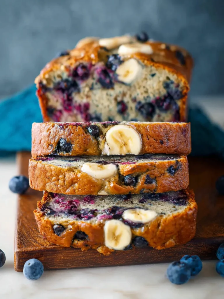 Bakery‑Soft Blueberry Banana Bread First Image