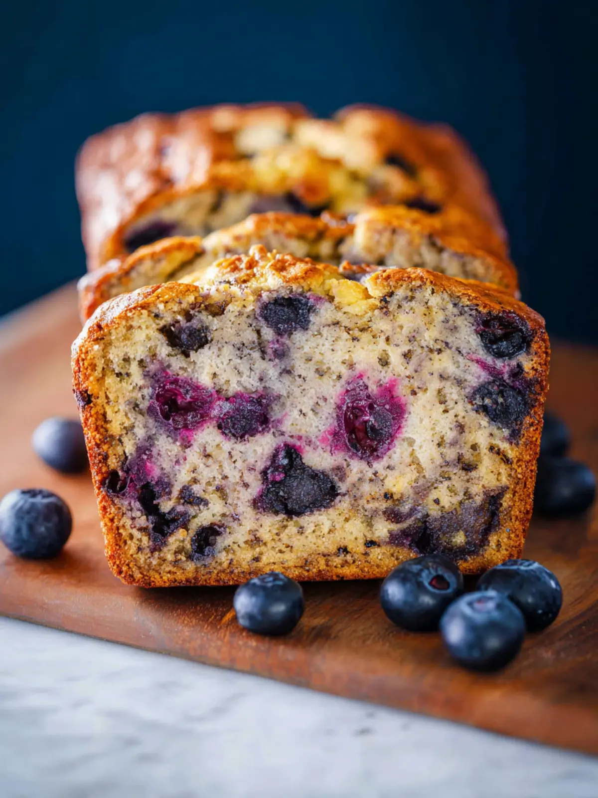 Bakery-Soft Blueberry Banana Bread That Melts in Your Mouth 6 Bakery Soft Blueberry Banana Bread Second Image ftarrj
