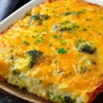 Broccoli Cheese Hash Brown Breakfast Casserole First Image