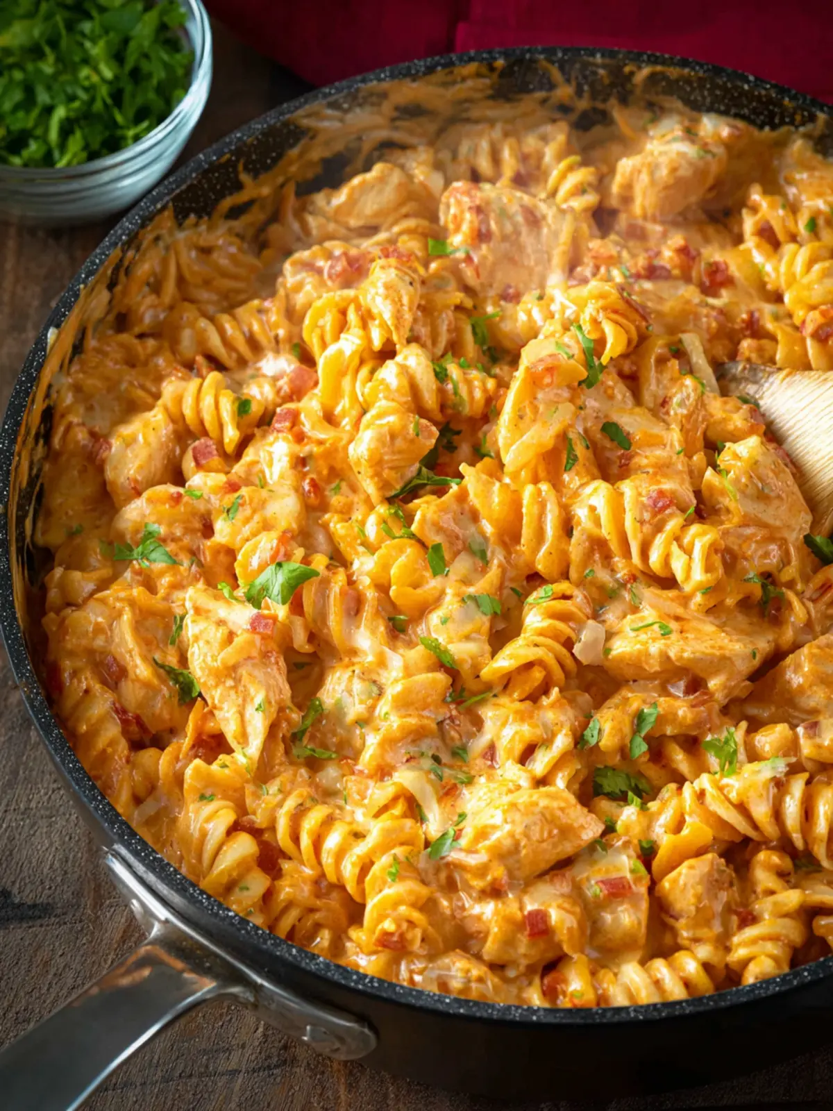 Buffalo Chicken Pasta Skillet Third Image v5bhce