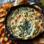Cheesy Baked Spinach Artichoke Dip First Image