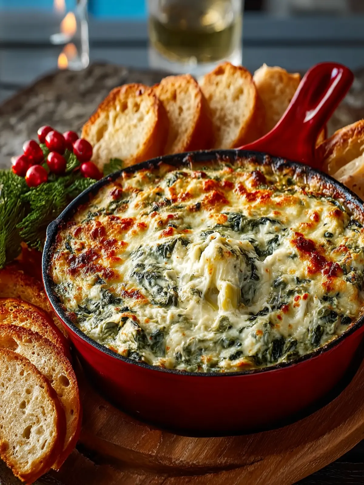 Cheesy Baked Spinach Artichoke Dip Second Image fuvknk