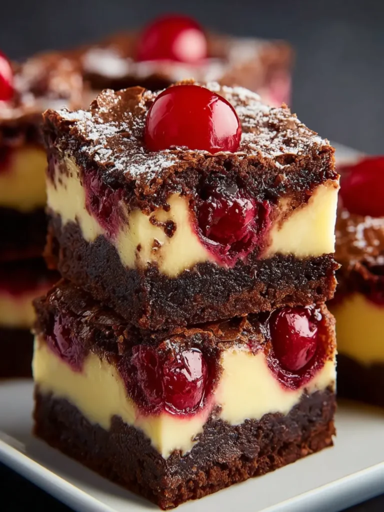 Cherry Cheesecake Brownies First Image