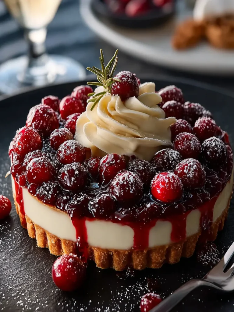 Cranberry White Chocolate Tart First Image